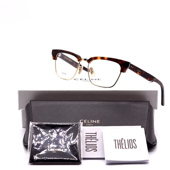 NEW CELINE PARIS CL50026U 030 HAVANA GOLD AUTHENTIC EYEGLASSES FRAME - Picture 11 of 15